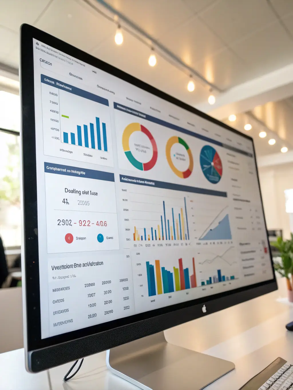 An analytics dashboard displaying chatbot performance metrics, such as engagement rate and customer satisfaction, highlighting Integrator.kz's analytics capabilities.
