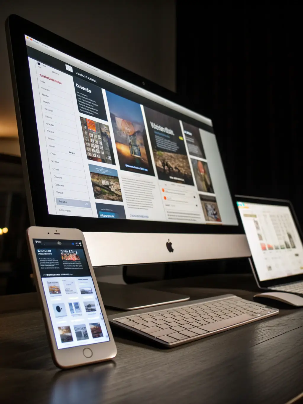 A clean, responsive website displayed on various devices, highlighting the modern and minimalist design approach of Integrator.kz.