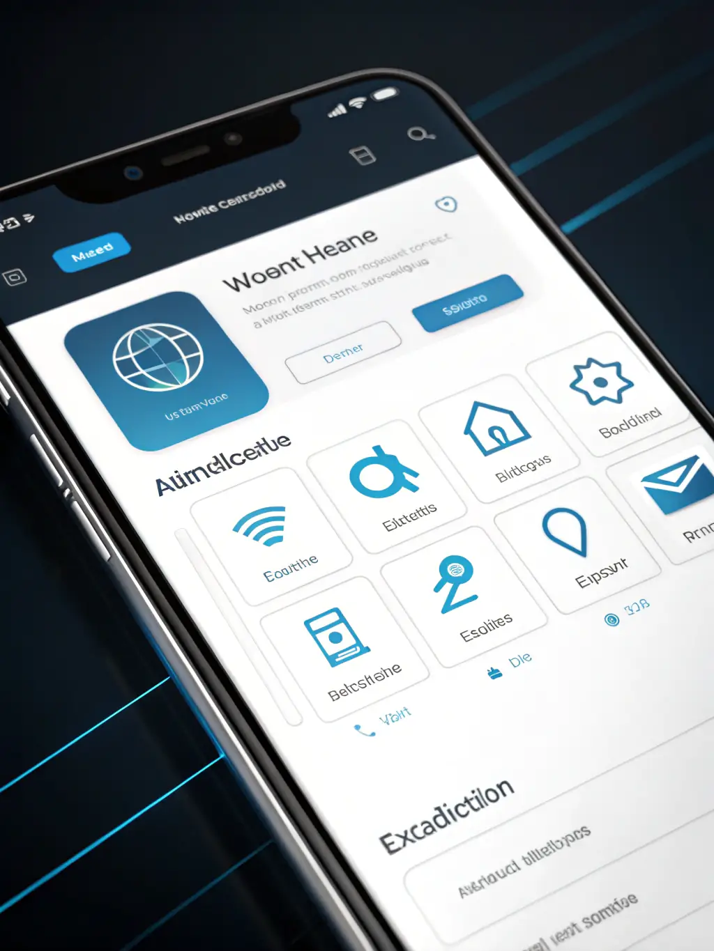A minimalist design of a website interface, emphasizing Integrator.kz's commitment to modern and user-friendly digital solutions.